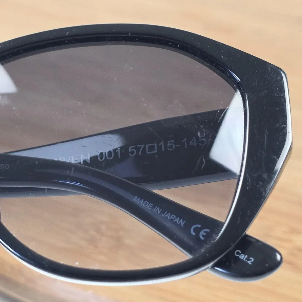 Saint Laurent SL M8/FN Sunglasses Womens 57-15 Black Gray Cat Eye Gradient Japan - Picture 14 of 16